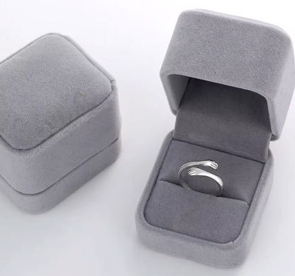 Câlin d'Amour - Bague ajustable en Argent S925