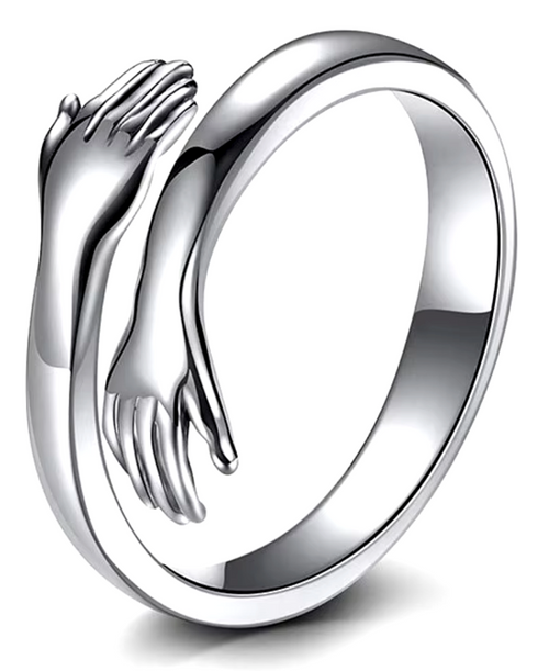 Câlin d'Amour - Bague ajustable en Argent S925