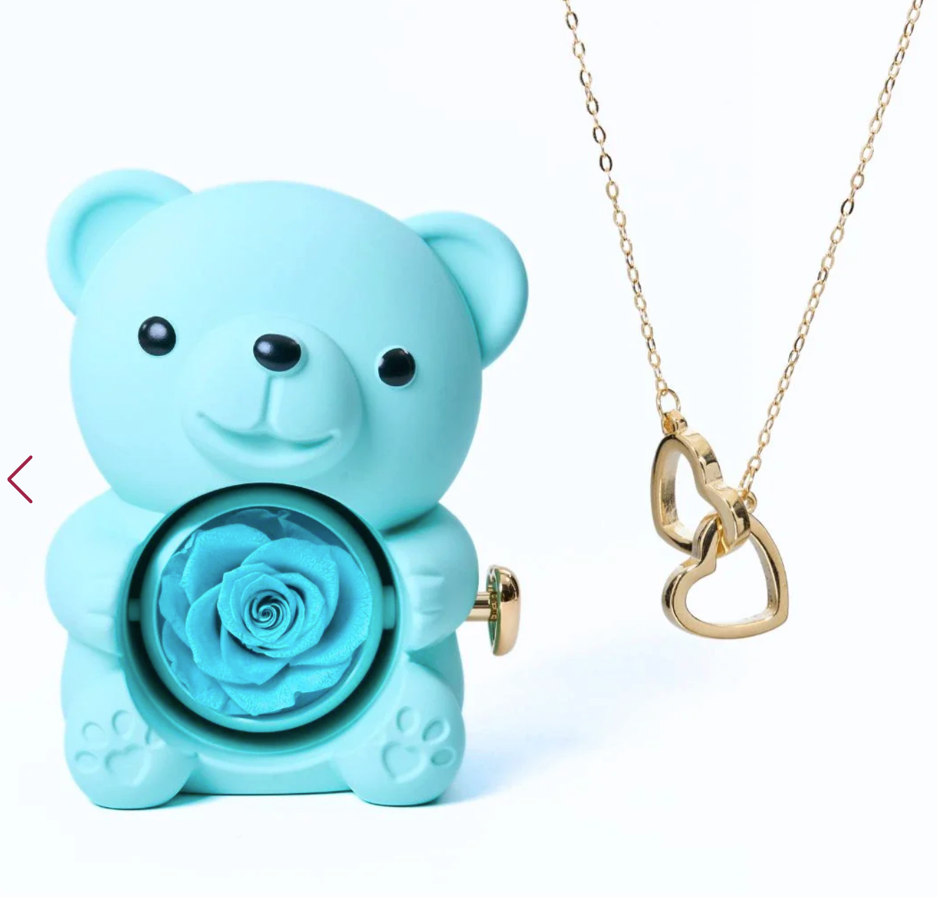 Coffret OursHug avec collier Coeur à Coeur