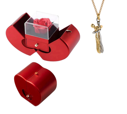 Coffret RosaCoeur avec collier étreinte d'Amour