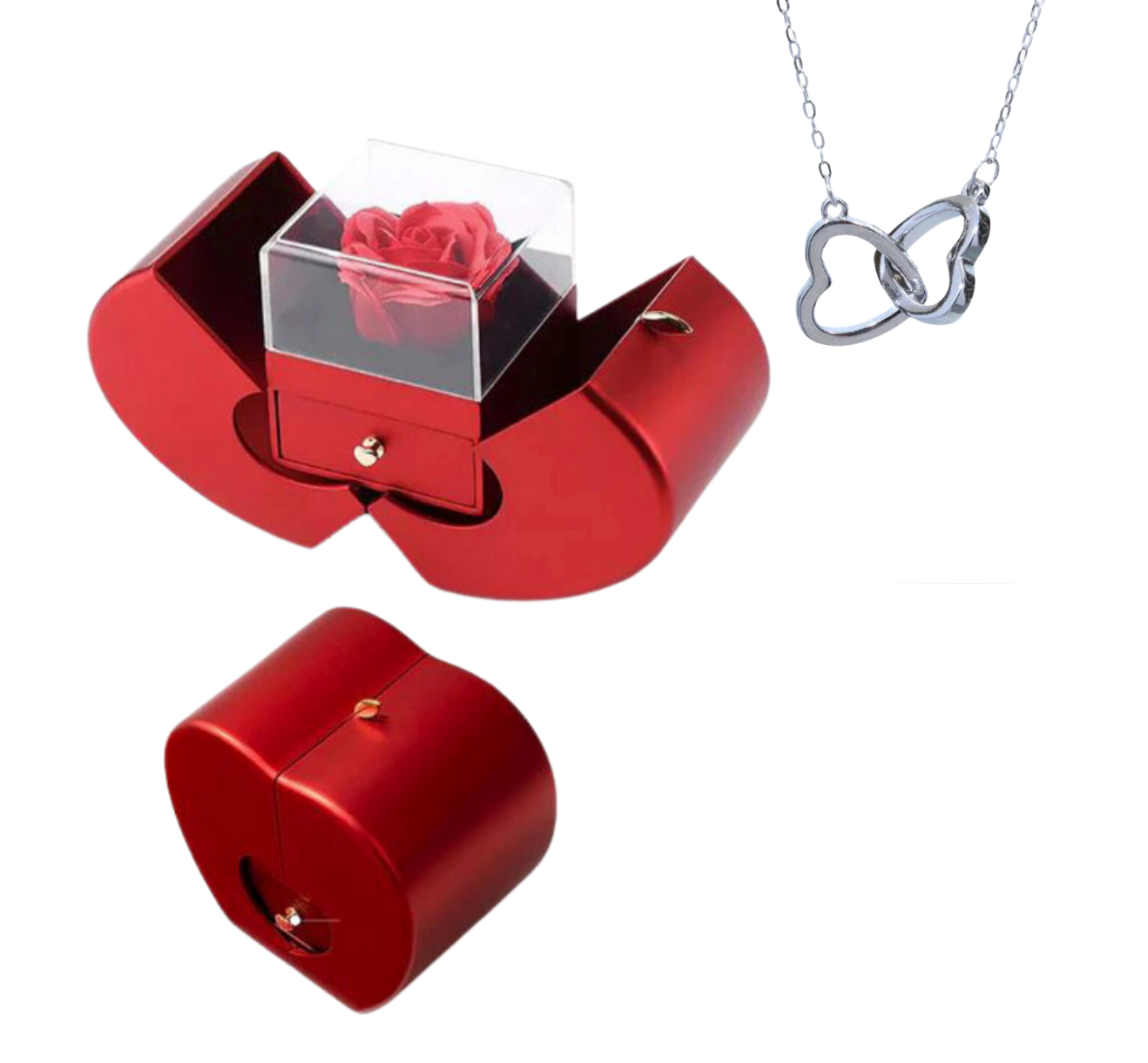 Coffret RosaCoeur avec collier Coeur à Coeur